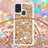 Silicone Candy Rubber TPU Bling-Bling Soft Case Cover with Lanyard Strap S03 for Samsung Galaxy M31 Prime Edition