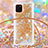 Silicone Candy Rubber TPU Bling-Bling Soft Case Cover with Lanyard Strap S03 for Samsung Galaxy Note 10 Lite