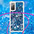 Silicone Candy Rubber TPU Bling-Bling Soft Case Cover with Lanyard Strap S03 for Samsung Galaxy S20 FE (2022) 5G