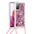 Silicone Candy Rubber TPU Bling-Bling Soft Case Cover with Lanyard Strap S03 for Samsung Galaxy S20 FE (2022) 5G