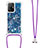 Silicone Candy Rubber TPU Bling-Bling Soft Case Cover with Lanyard Strap S03 for Xiaomi Mi 11T Pro 5G