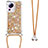 Silicone Candy Rubber TPU Bling-Bling Soft Case Cover with Lanyard Strap S03 for Xiaomi Mi 12 Lite NE 5G