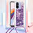 Silicone Candy Rubber TPU Bling-Bling Soft Case Cover with Lanyard Strap S03 for Xiaomi Poco C55