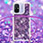 Silicone Candy Rubber TPU Bling-Bling Soft Case Cover with Lanyard Strap S03 for Xiaomi Poco C55