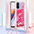 Silicone Candy Rubber TPU Bling-Bling Soft Case Cover with Lanyard Strap S03 for Xiaomi Poco C55