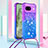 Silicone Candy Rubber TPU Bling-Bling Soft Case Cover with Lanyard Strap YB1 for Google Pixel 8a 5G