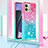 Silicone Candy Rubber TPU Bling-Bling Soft Case Cover with Lanyard Strap YB1 for Motorola Moto G Stylus (2023) 4G