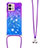 Silicone Candy Rubber TPU Bling-Bling Soft Case Cover with Lanyard Strap YB1 for Motorola Moto G Stylus (2023) 4G