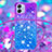 Silicone Candy Rubber TPU Bling-Bling Soft Case Cover with Lanyard Strap YB1 for Samsung Galaxy M04