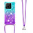 Silicone Candy Rubber TPU Bling-Bling Soft Case Cover with Lanyard Strap YB1 for Xiaomi Mi 13T 5G