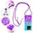 Silicone Candy Rubber TPU Bling-Bling Soft Case Cover with Lanyard Strap YB1 for Xiaomi Mi 13T 5G