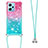 Silicone Candy Rubber TPU Bling-Bling Soft Case Cover with Lanyard Strap YB1 for Xiaomi Poco X5 5G