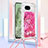 Silicone Candy Rubber TPU Bling-Bling Soft Case Cover with Lanyard Strap YB2 for Google Pixel 8a 5G