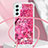 Silicone Candy Rubber TPU Bling-Bling Soft Case Cover with Lanyard Strap YB2 for Samsung Galaxy A25 5G