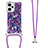 Silicone Candy Rubber TPU Bling-Bling Soft Case Cover with Lanyard Strap YB2 for Xiaomi Poco F5 5G