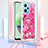 Silicone Candy Rubber TPU Bling-Bling Soft Case Cover with Lanyard Strap YB2 for Xiaomi Redmi Note 12 5G