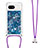 Silicone Candy Rubber TPU Bling-Bling Soft Case Cover with Lanyard Strap YB3 for Google Pixel 8a 5G