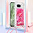 Silicone Candy Rubber TPU Bling-Bling Soft Case Cover with Lanyard Strap YB3 for Google Pixel 8a 5G