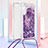 Silicone Candy Rubber TPU Bling-Bling Soft Case Cover with Lanyard Strap YB3 for Samsung Galaxy A34 5G