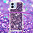 Silicone Candy Rubber TPU Bling-Bling Soft Case Cover with Lanyard Strap YB3 for Samsung Galaxy F04