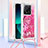 Silicone Candy Rubber TPU Bling-Bling Soft Case Cover with Lanyard Strap YB3 for Xiaomi Mi 13T 5G