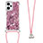 Silicone Candy Rubber TPU Bling-Bling Soft Case Cover with Lanyard Strap YB3 for Xiaomi Poco F5 5G