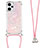 Silicone Candy Rubber TPU Bling-Bling Soft Case Cover with Lanyard Strap YB3 for Xiaomi Poco F5 5G