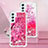 Silicone Candy Rubber TPU Bling-Bling Soft Case Cover YB1 for Samsung Galaxy A24 4G Hot Pink