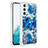 Silicone Candy Rubber TPU Bling-Bling Soft Case Cover YB1 for Samsung Galaxy A54 5G Blue