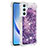 Silicone Candy Rubber TPU Bling-Bling Soft Case Cover YB3 for Samsung Galaxy A24 4G Purple