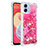 Silicone Candy Rubber TPU Bling-Bling Soft Case Cover YB3 for Samsung Galaxy M04 Hot Pink