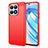 Silicone Candy Rubber TPU Line Soft Case Cover for Huawei Honor X8a 4G Red