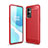 Silicone Candy Rubber TPU Line Soft Case Cover for OnePlus 9 5G Red