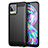 Silicone Candy Rubber TPU Line Soft Case Cover for Realme 8 Pro Black