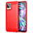 Silicone Candy Rubber TPU Line Soft Case Cover for Realme 8 Pro Red