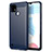 Silicone Candy Rubber TPU Line Soft Case Cover for Realme C21 Blue