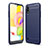 Silicone Candy Rubber TPU Line Soft Case Cover for Samsung Galaxy A01 SM-A015 Blue