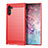 Silicone Candy Rubber TPU Line Soft Case Cover for Samsung Galaxy Note 10 Red