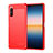 Silicone Candy Rubber TPU Line Soft Case Cover for Sony Xperia 10 III Red