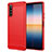 Silicone Candy Rubber TPU Line Soft Case Cover for Sony Xperia 10 IV Red