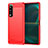 Silicone Candy Rubber TPU Line Soft Case Cover for Sony Xperia 5 III SO-53B Red