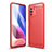 Silicone Candy Rubber TPU Line Soft Case Cover for Xiaomi Mi 11i 5G Red