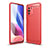 Silicone Candy Rubber TPU Line Soft Case Cover for Xiaomi Mi 11X 5G Red