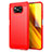 Silicone Candy Rubber TPU Line Soft Case Cover for Xiaomi Poco X3 Red