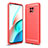 Silicone Candy Rubber TPU Line Soft Case Cover for Xiaomi Redmi Note 9T 5G Red