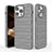 Silicone Candy Rubber TPU Line Soft Case Cover KC1 for Apple iPhone 15 Pro Gray
