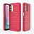 Silicone Candy Rubber TPU Line Soft Case Cover KC1 for Samsung Galaxy A24 4G Red