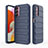 Silicone Candy Rubber TPU Line Soft Case Cover KC1 for Samsung Galaxy Jump3 5G Blue