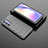 Silicone Candy Rubber TPU Line Soft Case Cover KC1 for Samsung Galaxy Quantum4 5G Gray