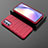 Silicone Candy Rubber TPU Line Soft Case Cover KC1 for Samsung Galaxy Quantum4 5G Red